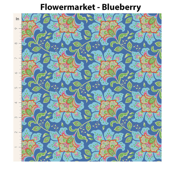 Tilda - BLOOMSVILLE COLLECTION - Flowermarket - Blueberry
