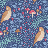 Tilda - HIBERNATION - Sleepybirds 100523 - Denim