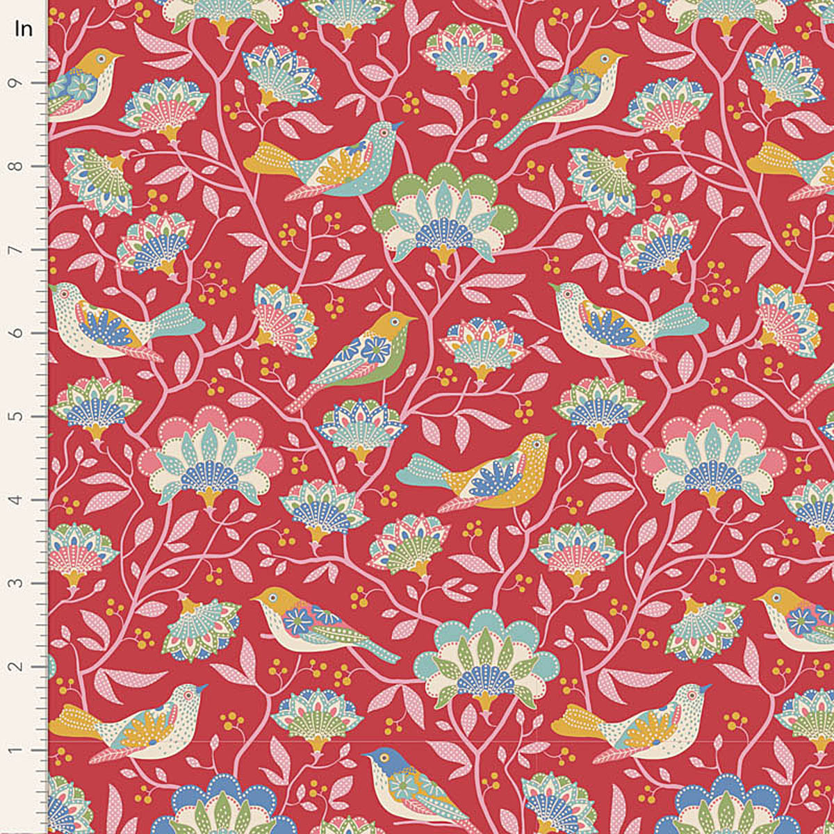 Tilda - JUBILEE - Bird Tree - Red 100544