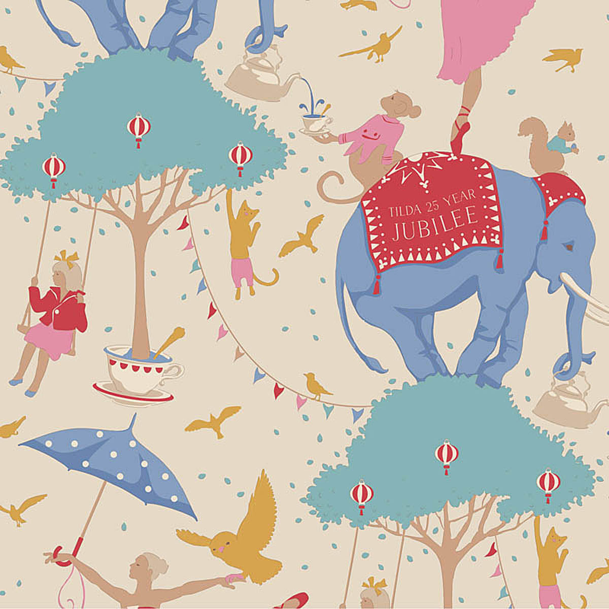 Tilda - JUBILEE - Circus Life - Creme 100547