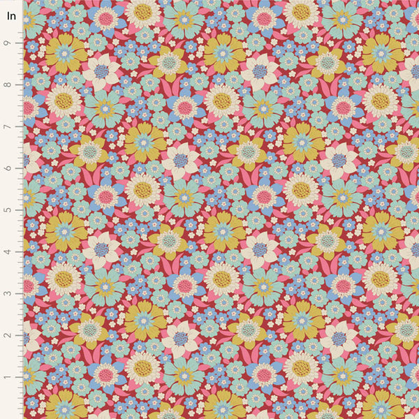 Tilda - WALLFLOWER - Lauren Burgundy # 100602