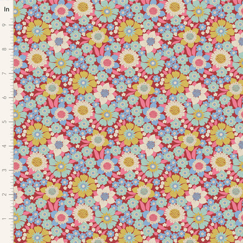 Tilda - WALLFLOWER - Lauren Burgundy # 100602