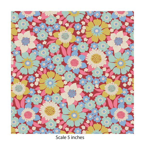 Tilda - WALLFLOWER - Lauren Burgundy # 100602