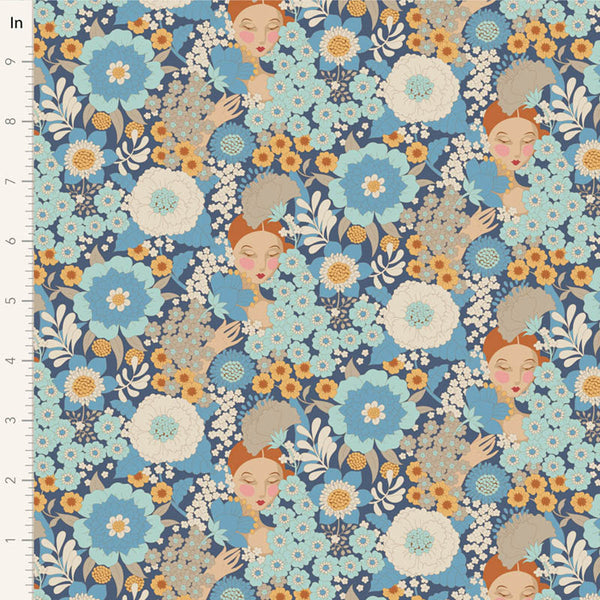 Tilda - WALLFLOWER - Wallflower Blue # 100607