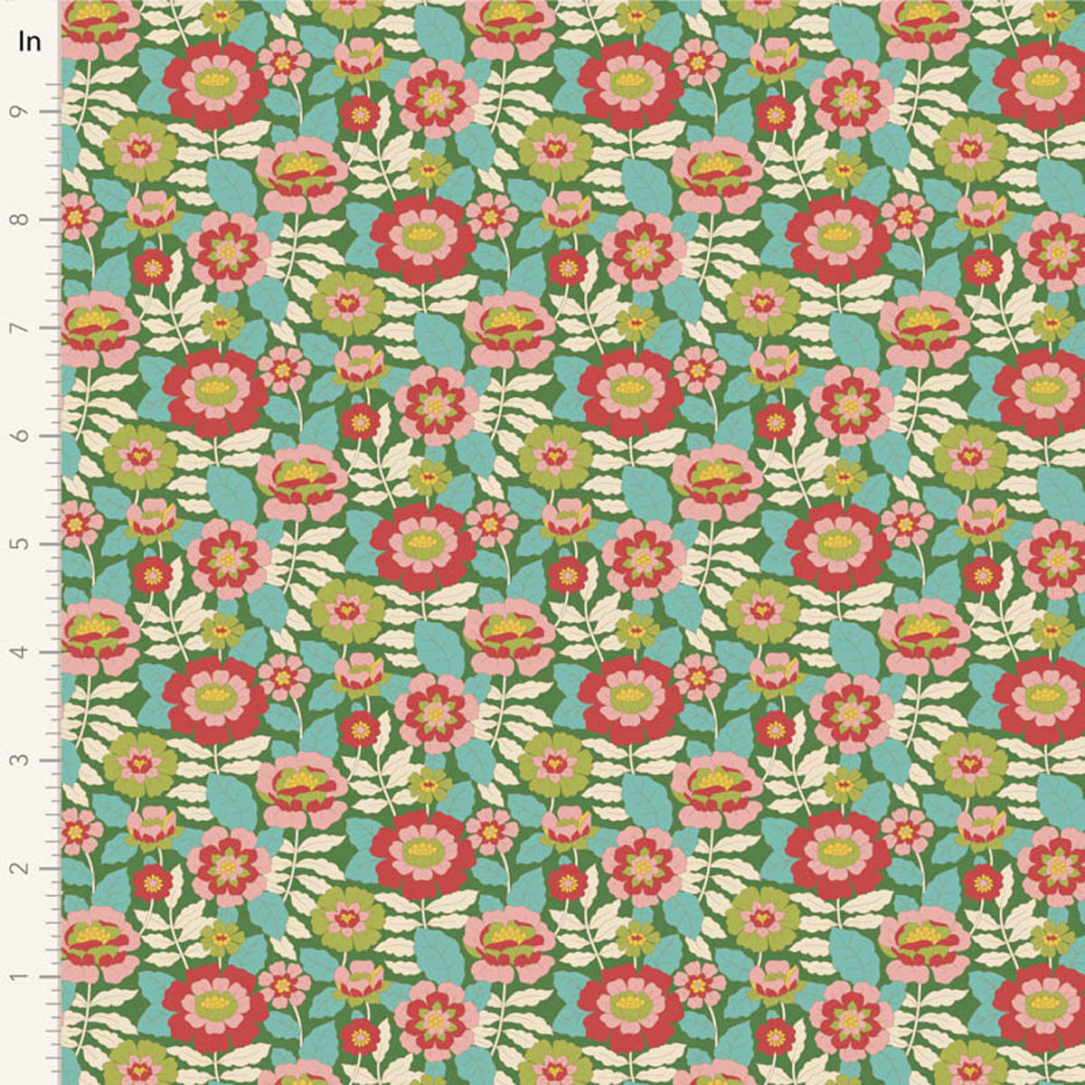 Tilda - WALLFLOWER - Beverly Green # 100609