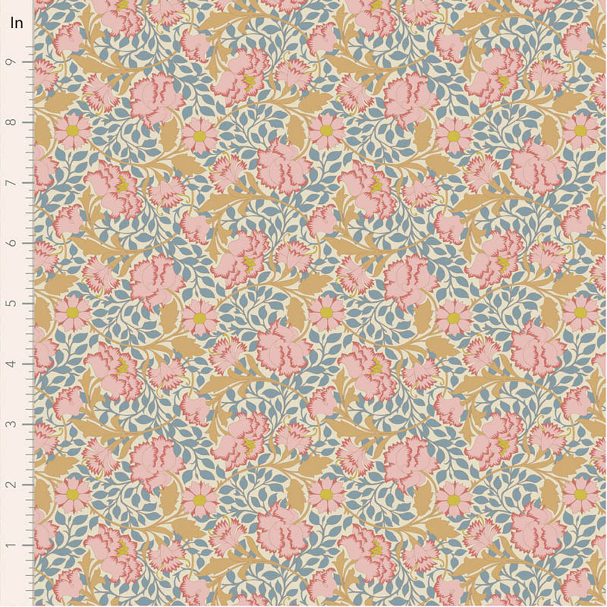 Tilda - SONGBIRD - FLORA Blue #100654