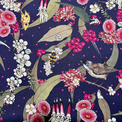 May Gibbs - NATIVE BERRIES - Navy - MG1013