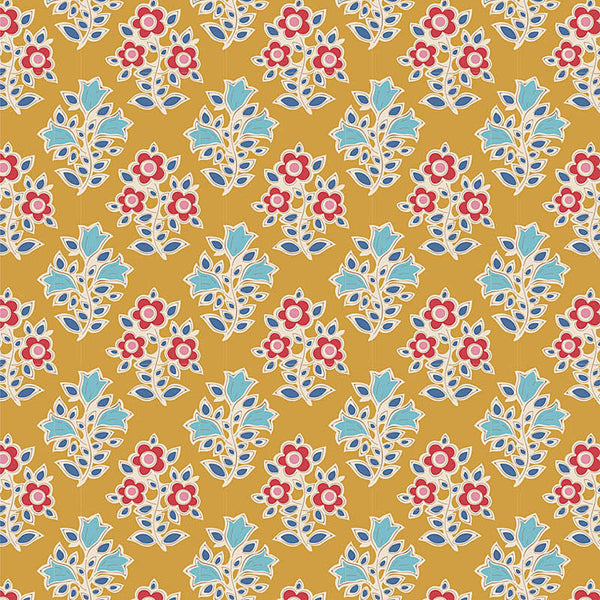 Tilda - JUBILEE - Farm Flowers  - Mustard 110098