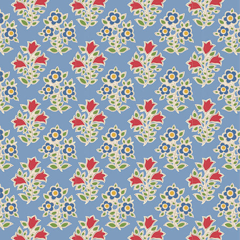 Tilda - JUBILEE - Farm Flowers  - Light Blue 110100