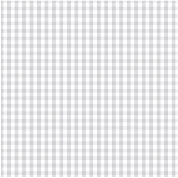 D/F Devonstone Fundamentals - Small 1/4" Check Silver Gum Grey DV2834