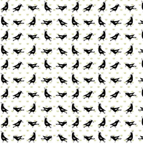 D/RT RED TRACTOR COLLECTION - Magpies White (small pattern) DV54762