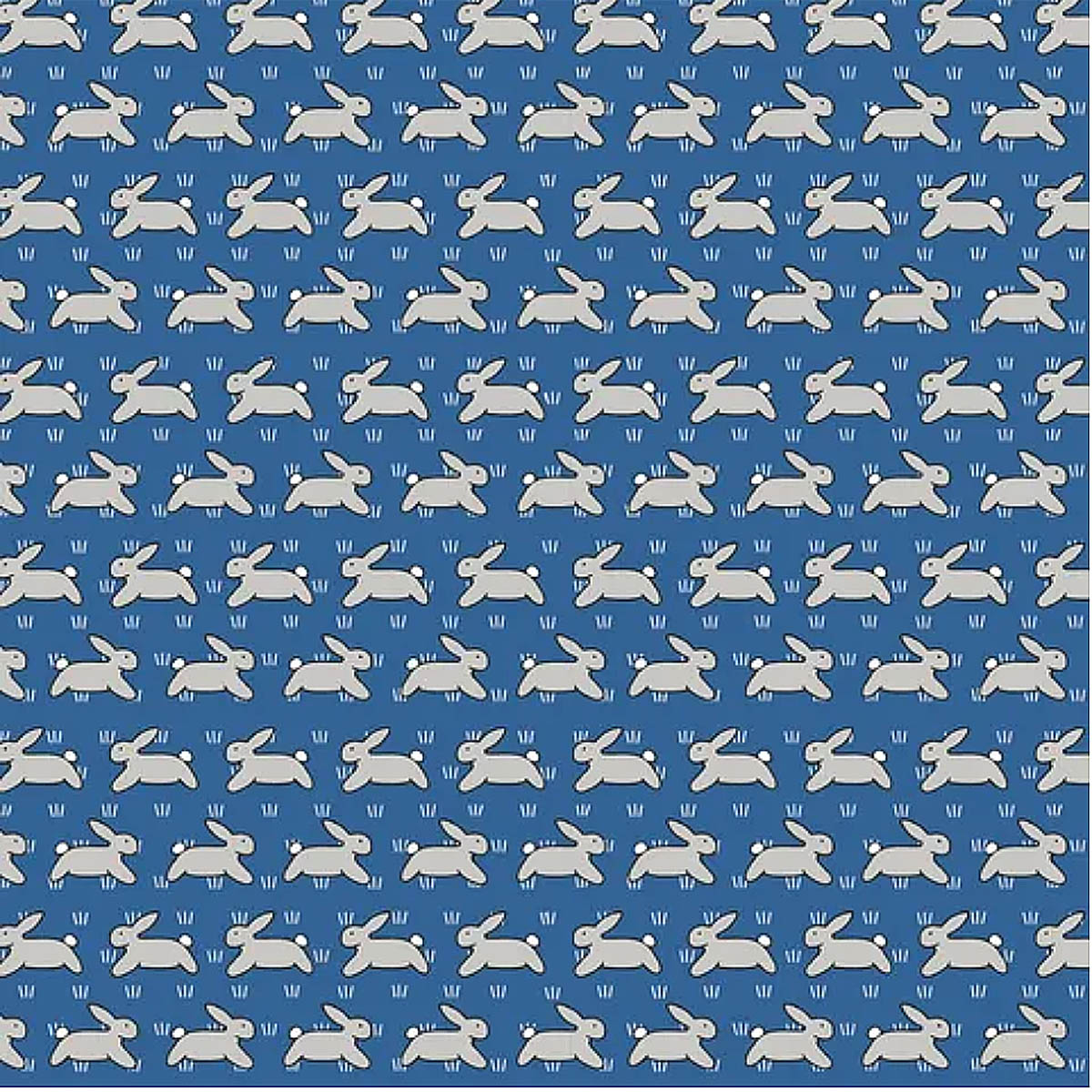 D/RT RED TRACTOR COLLECTION - Rabbits Blue (small pattern) DV54767