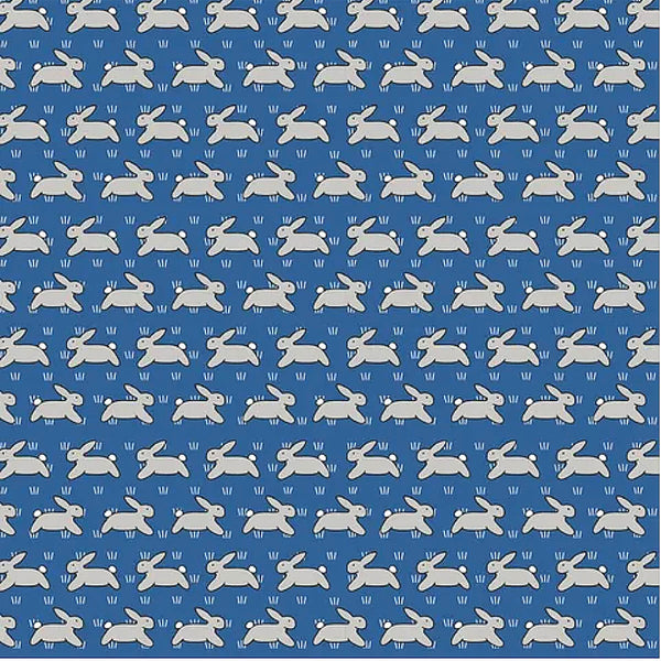 D/RT RED TRACTOR COLLECTION - Rabbits Blue (small pattern) DV54767