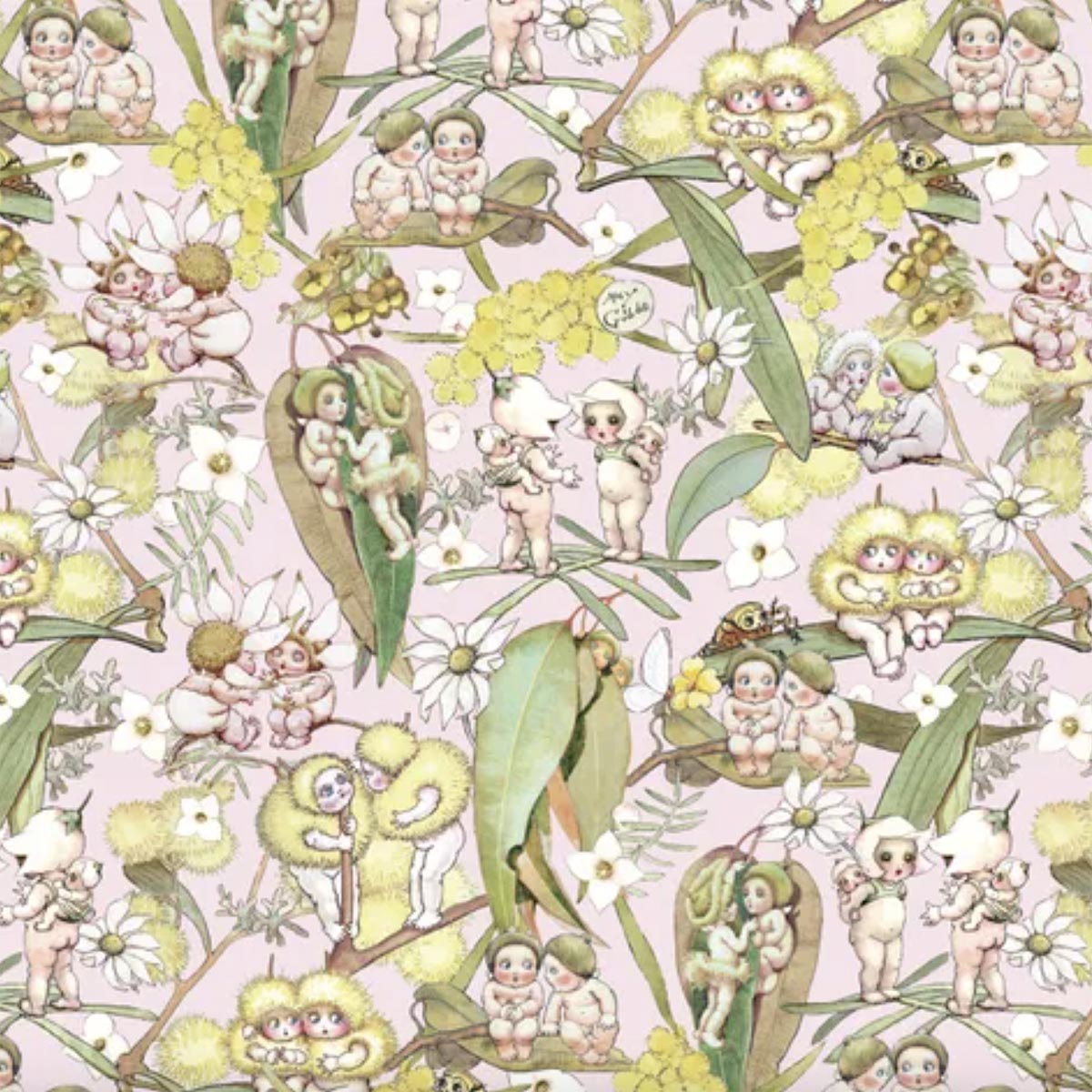 May Gibbs - GOSSIPING GUMNUTS - Pink - MG1000