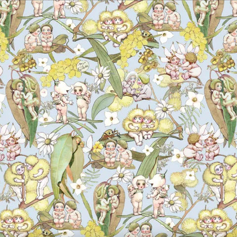 May Gibbs - GOSSIPING GUMNUTS - Light Blue - MG1001