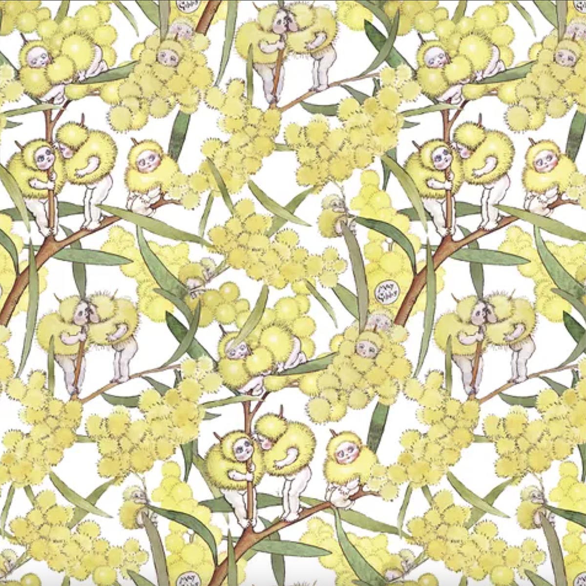 May Gibbs - BLOSSOM BABIES - White - MG1002