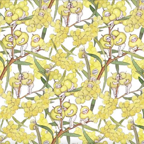 May Gibbs - BLOSSOM BABIES - White - MG1002