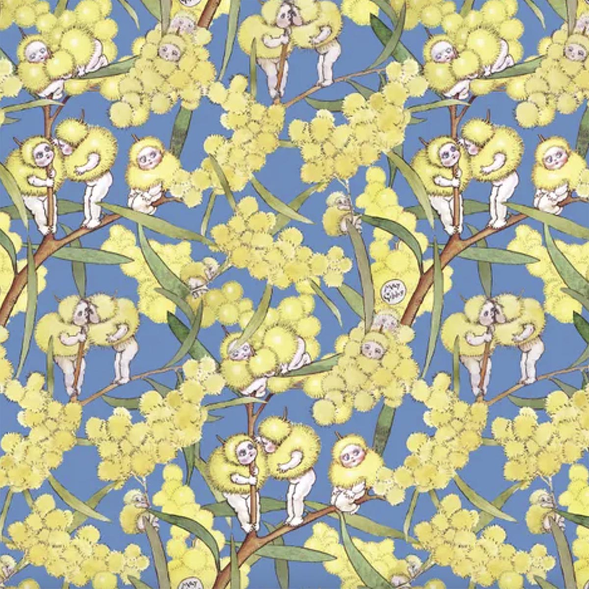 May Gibbs - BLOSSOM BABIES - Blue - MG1003