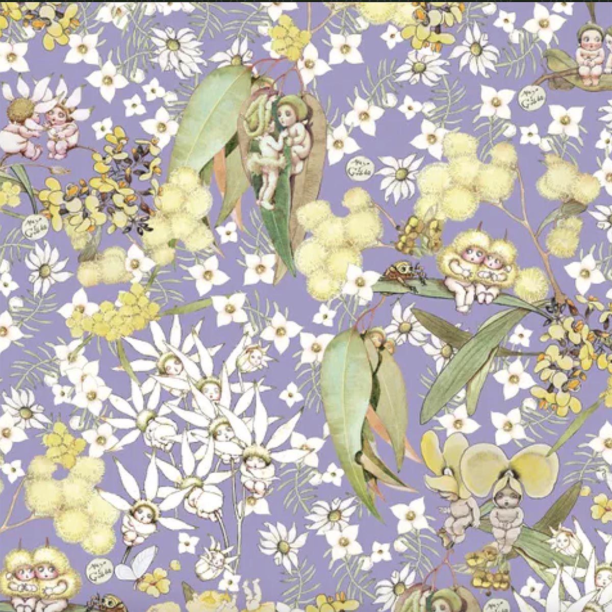 May Gibbs - GUMNUT GOSSIPS - Lavender - MG1007