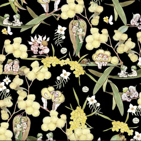 May Gibbs - GUMNUT GOSSIPING - Black - MG1017