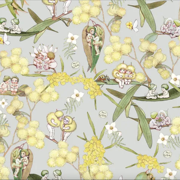 May Gibbs - GUMNUT GOSSIPING - Grey - MG1018