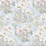 May Gibbs - PASTEL FLOWERS - Light Blue - MG1019