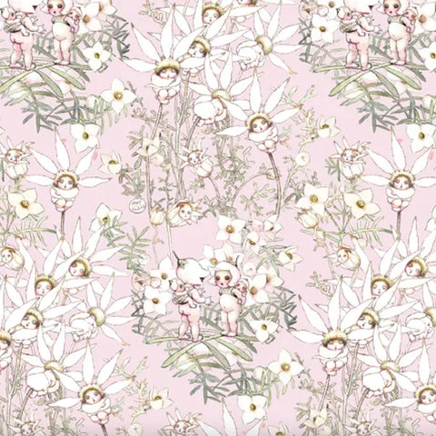 May Gibbs - PASTEL FLOWERS - Pink - MG10120