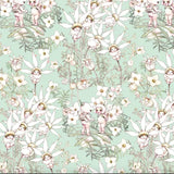 May Gibbs - PASTEL FLOWERS - Mint - MG10122