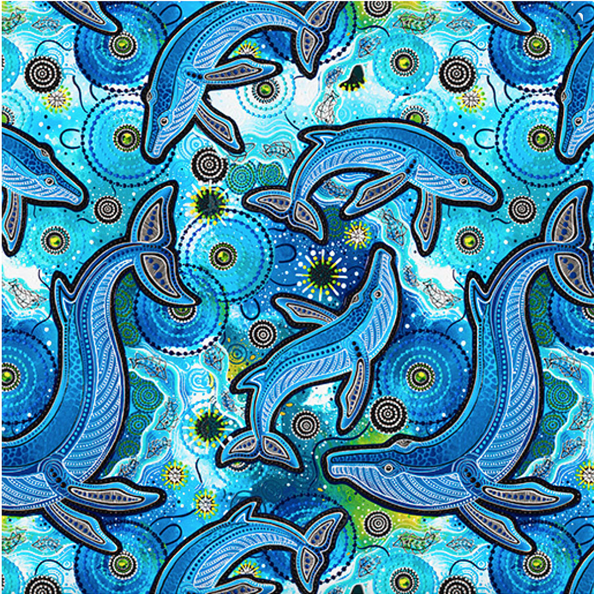 Whales Yuan Thirrin - by Aboriginal artists Chern'ee, Brooke and Jessee Sutton
