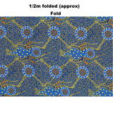 WOMEN DANCING NEAR WATERHOLE BLUE by Aboriginal Artist Christine Doolan