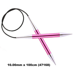 KnitPro ZING - FIXED CABLE CIRCULAR Knitting Needles - Choose Size