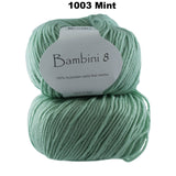 BAMBINI 8 - 8ply/DK/Lt Worsted 100% Australian Merino 50g/115m CHOOSE COLOUR