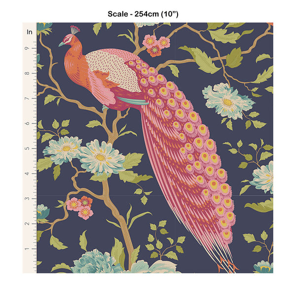 Tilda CHIC ESCAPE - Peacock Tree Navy Blue - #100448