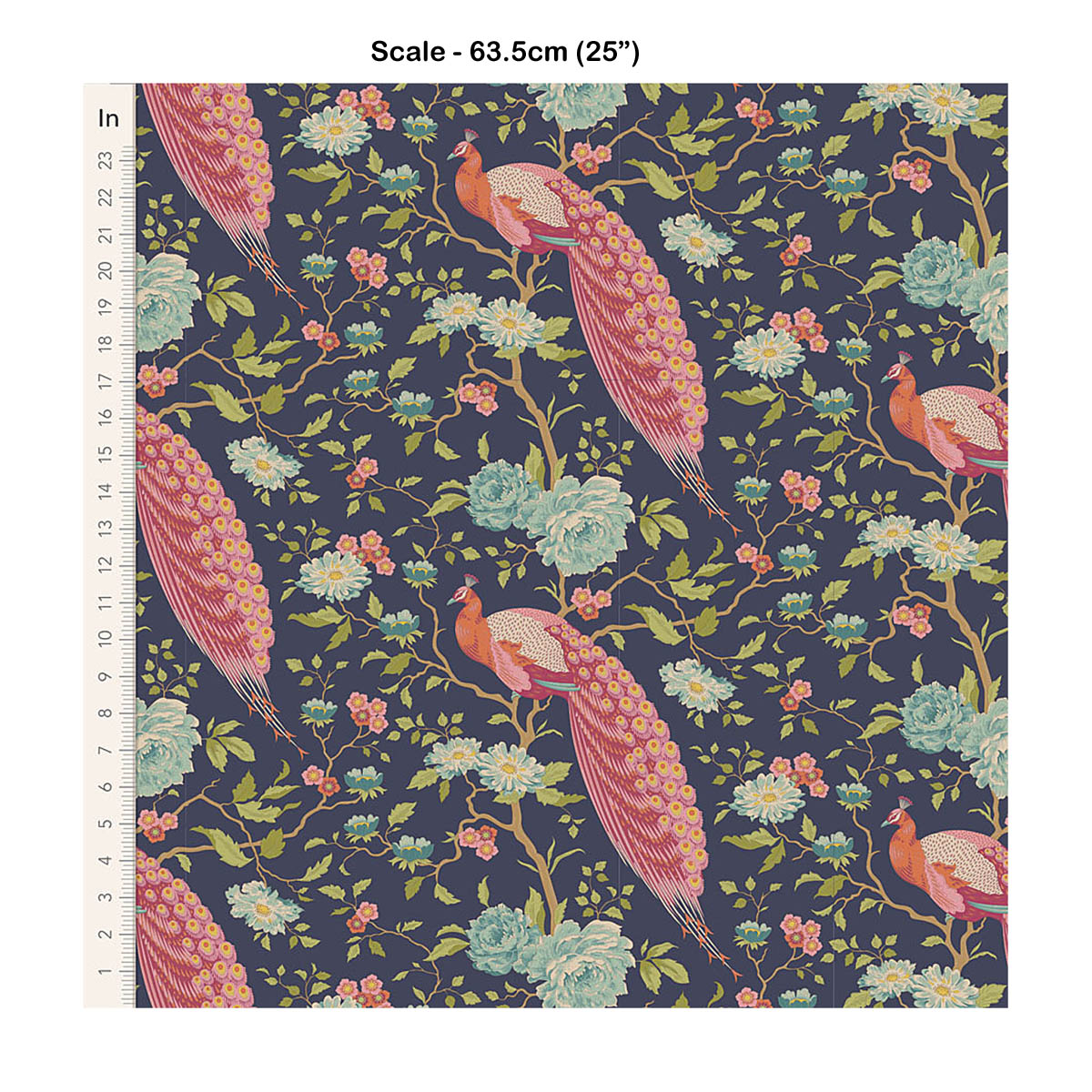 Tilda CHIC ESCAPE - Peacock Tree Navy Blue - #100448