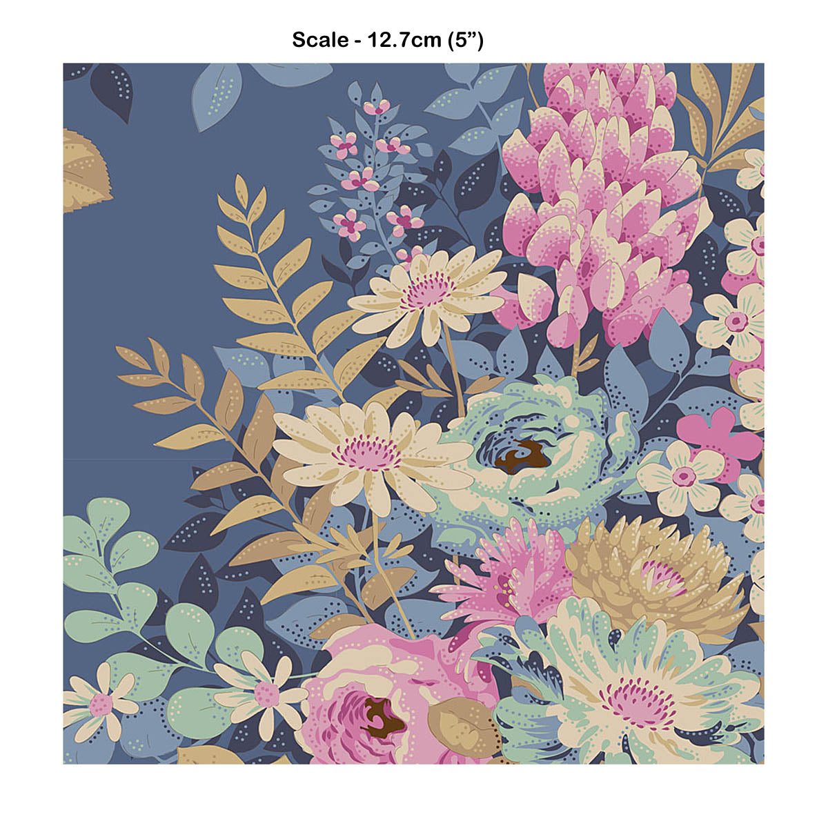 Tilda CHIC ESCAPE - Whimsy Flowers Blue - #100449
