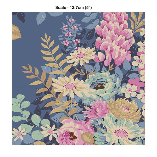 Tilda CHIC ESCAPE - Whimsy Flowers Blue - #100449