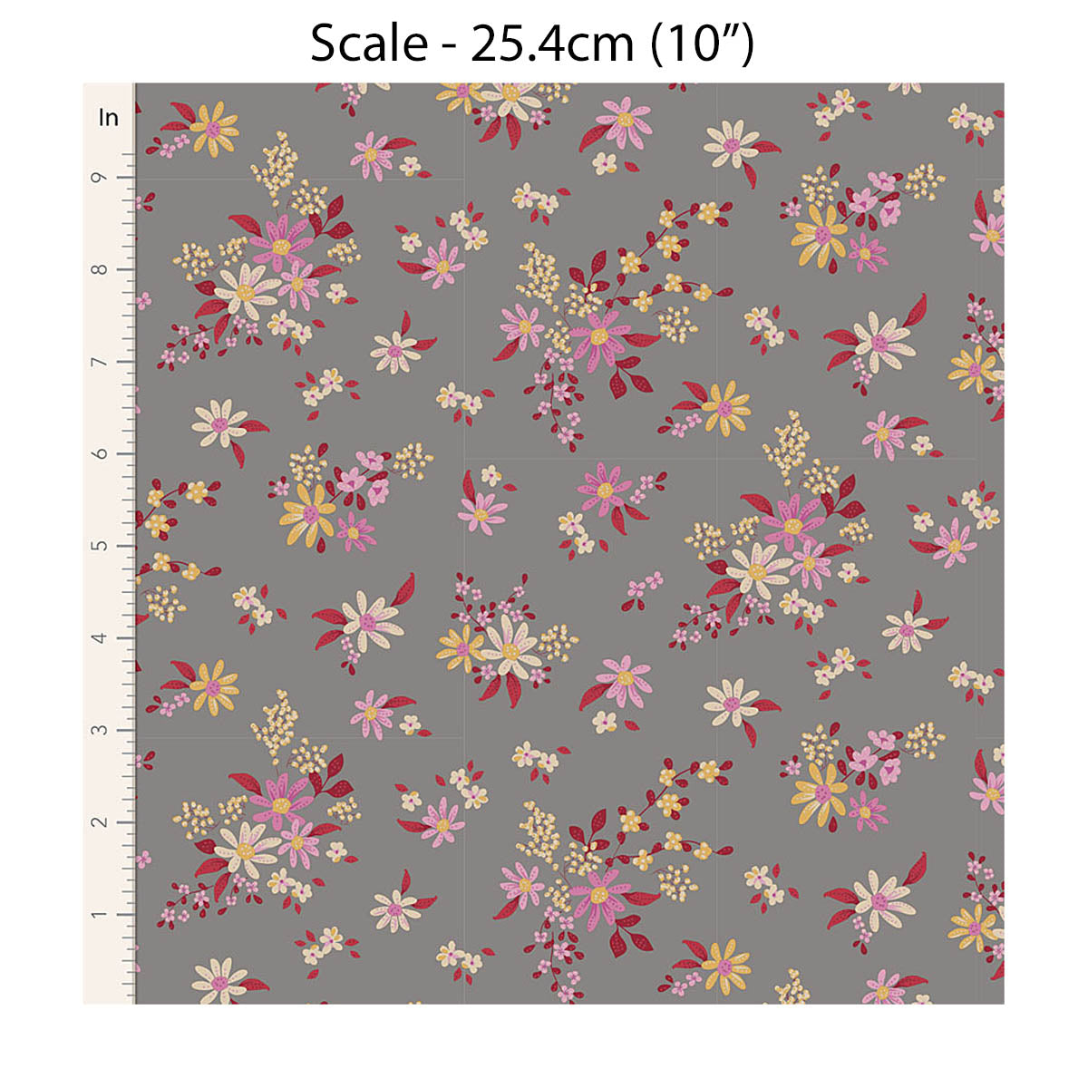 Tilda Chic Escape DAISYFIELD - Grey #110052