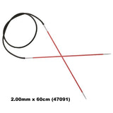 KnitPro ZING - FIXED CABLE CIRCULAR Knitting Needles - Choose Size