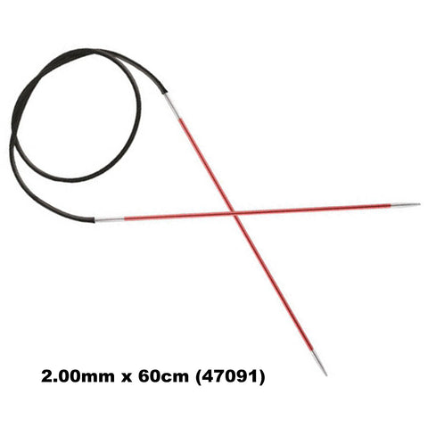 KnitPro ZING - FIXED CABLE CIRCULAR Knitting Needles - Choose Size