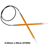 KnitPro ZING - FIXED CABLE CIRCULAR Knitting Needles - Choose Size