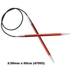 KnitPro ZING - FIXED CABLE CIRCULAR Knitting Needles - Choose Size