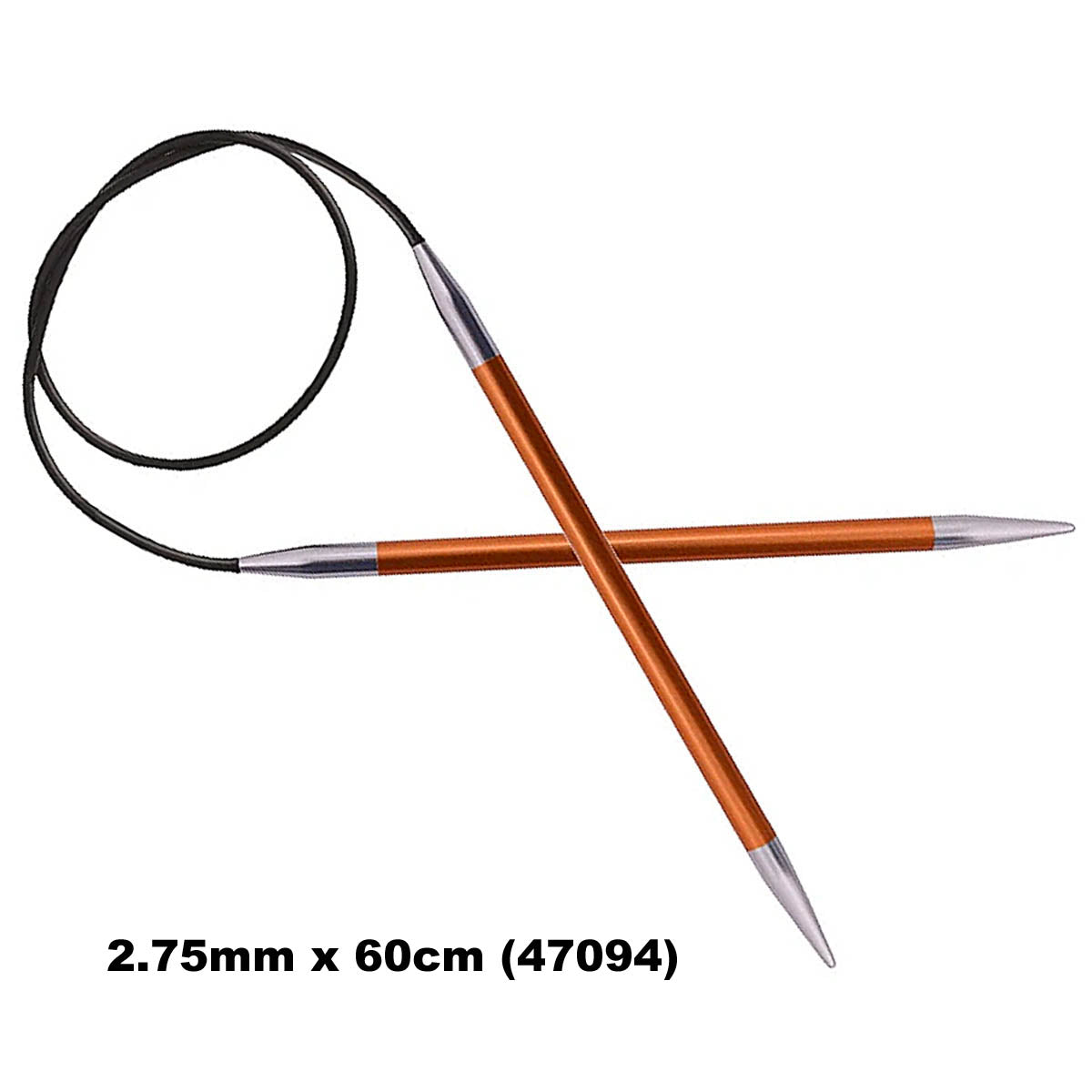 KnitPro ZING - FIXED CABLE CIRCULAR Knitting Needles - Choose Size