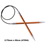 KnitPro ZING - FIXED CABLE CIRCULAR Knitting Needles - Choose Size