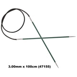 KnitPro ZING - FIXED CABLE CIRCULAR Knitting Needles - Choose Size