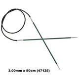 KnitPro ZING - FIXED CABLE CIRCULAR Knitting Needles - Choose Size