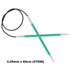 KnitPro ZING - FIXED CABLE CIRCULAR Knitting Needles - Choose Size