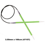 KnitPro ZING - FIXED CABLE CIRCULAR Knitting Needles - Choose Size