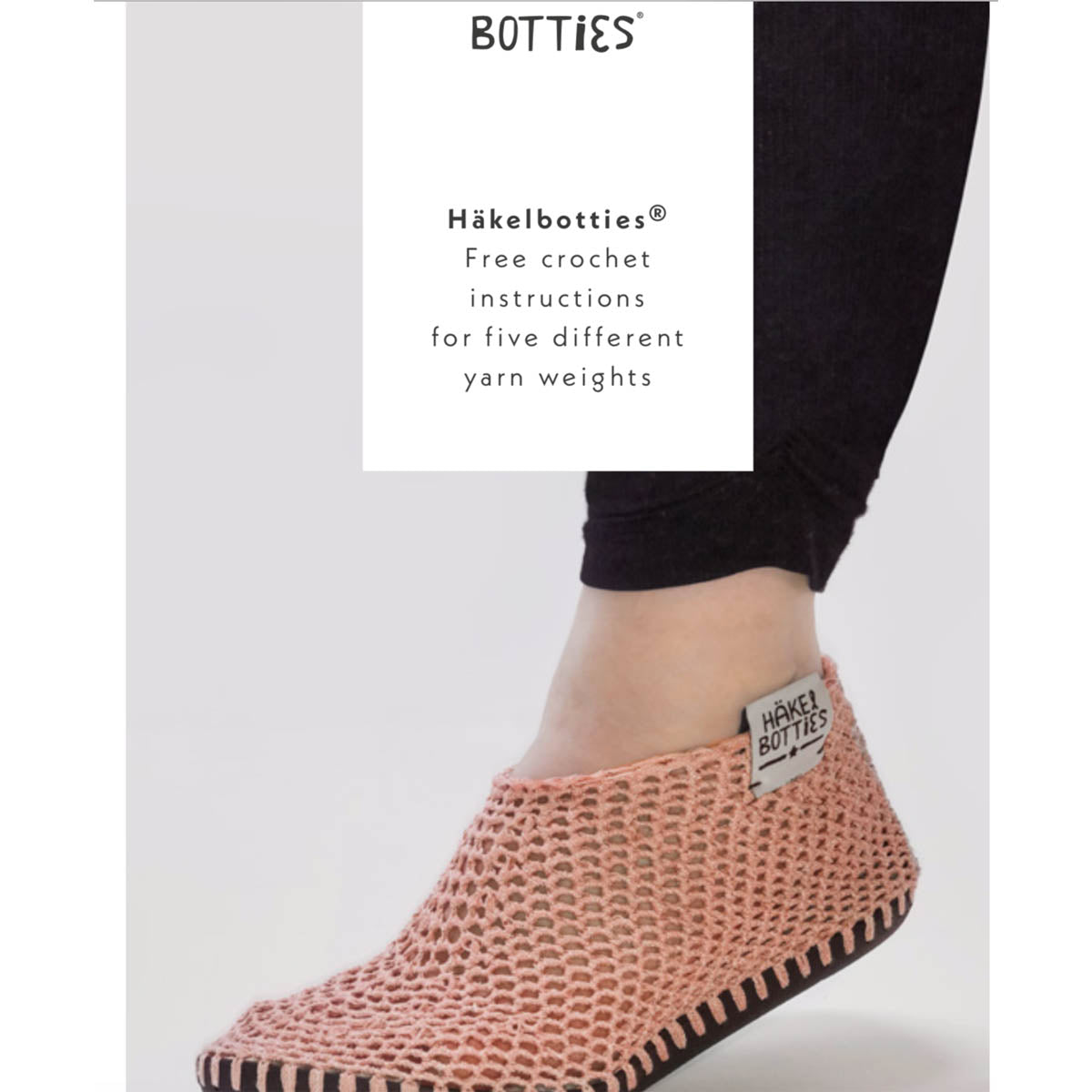 Botties SLIPPER SOLE & INSOLE SET including Choice of Patterns to Knit, Crochet or Sew)