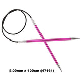 KnitPro ZING - FIXED CABLE CIRCULAR Knitting Needles - Choose Size