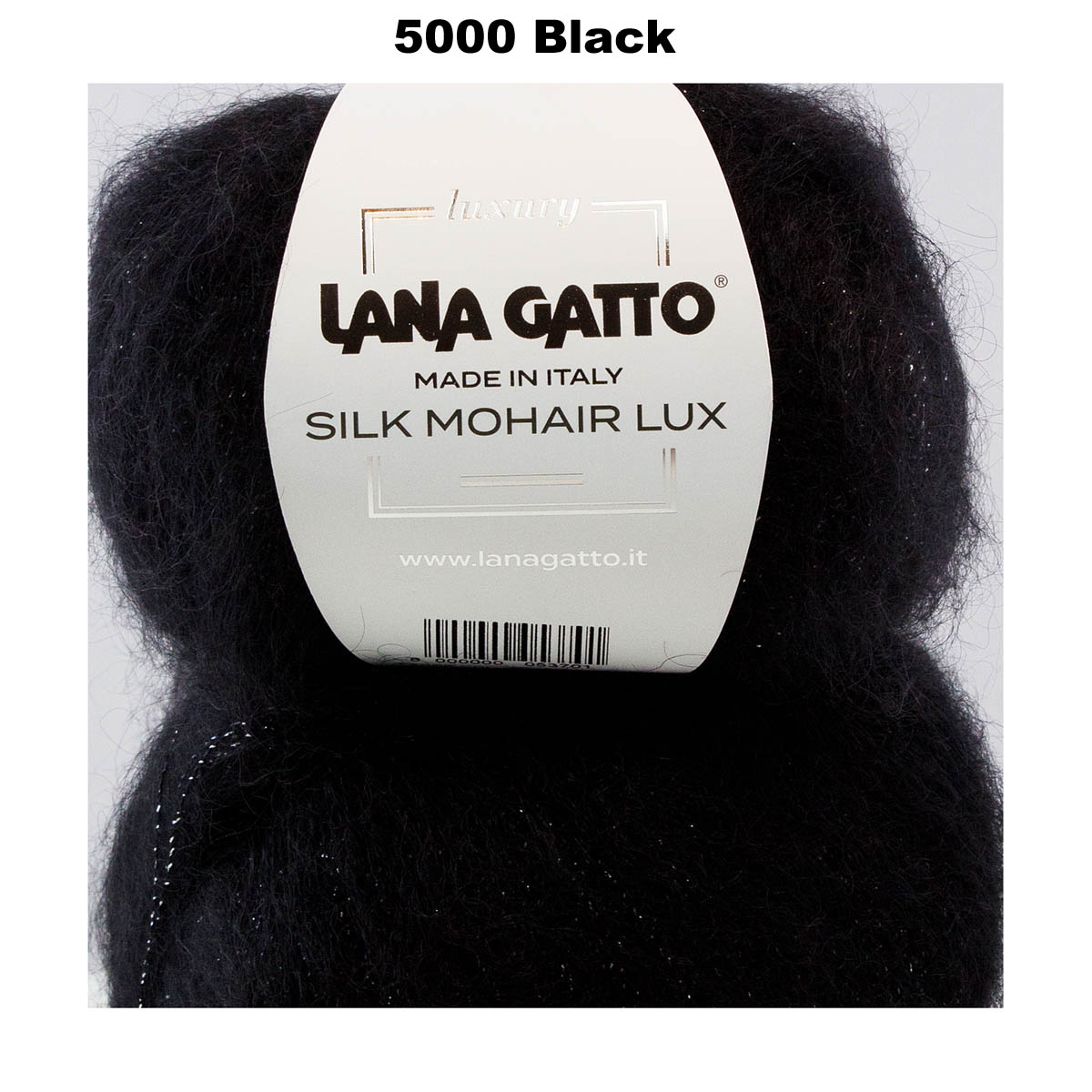 LANA GATTO - SILK MOHAIR LUX (Sparkly Lurex) -  78% SuperKid Mohair, 14% Silk, 4% Nylon, 4% Polyester - 2ply/Fingering - Ball 25g 212m/231yds  CHOOSE COLOUR